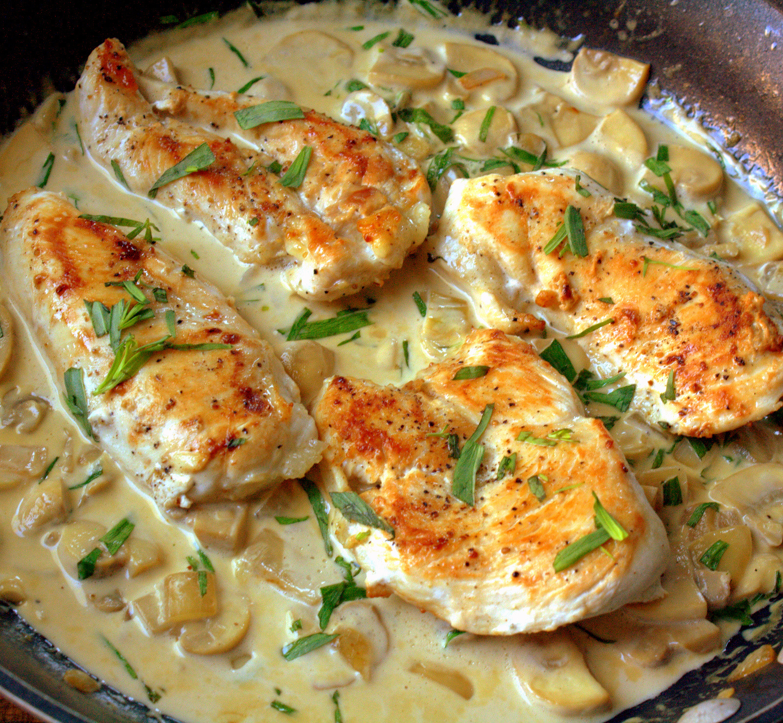 Mercado's Life Lessons Chicken with Tarragon Cream