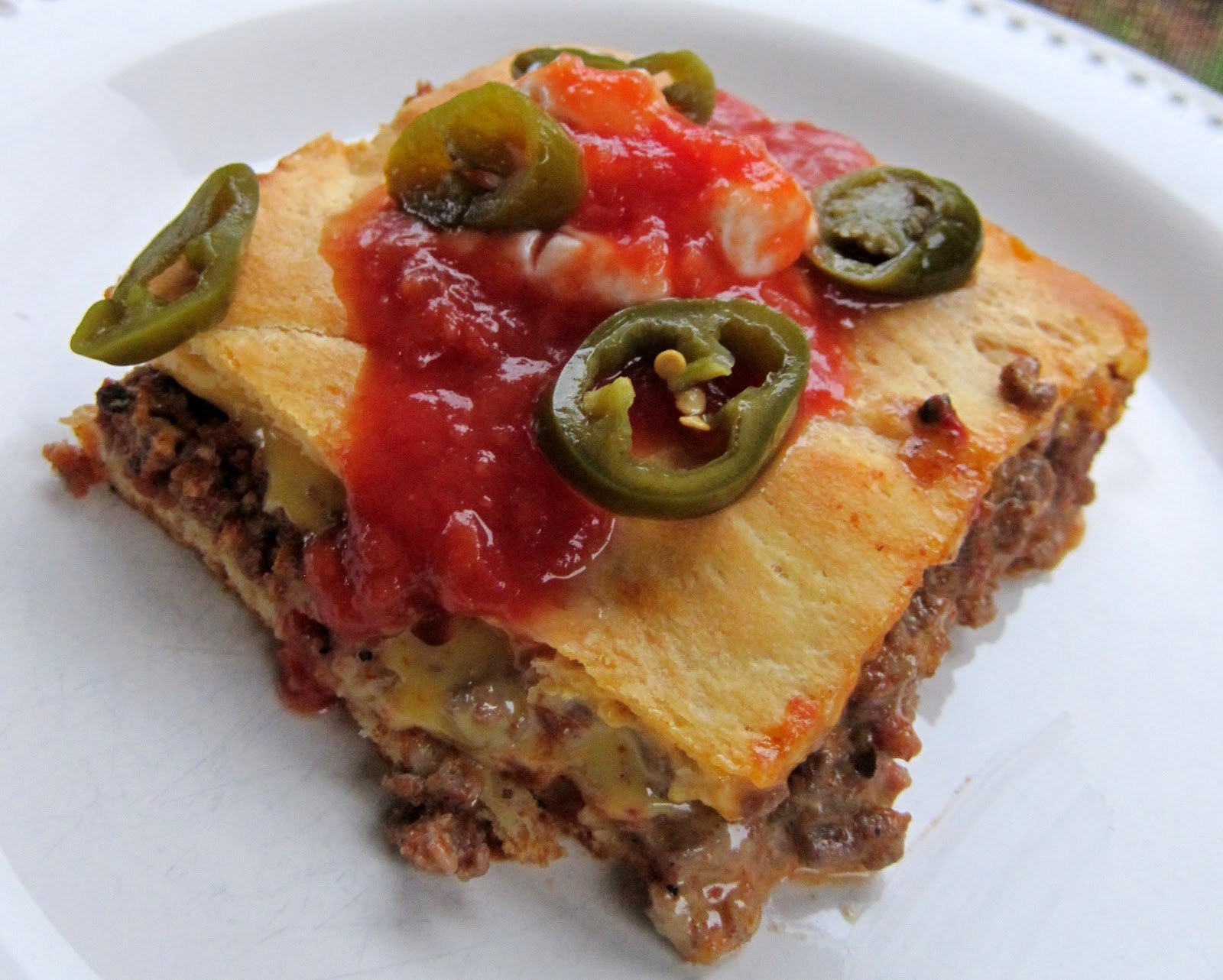 Crescent roll taco bake recipe