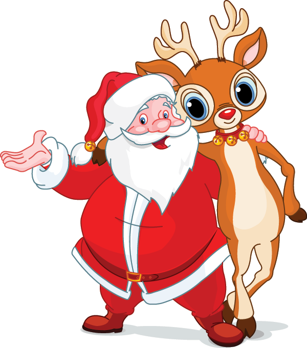 Santa and Rudolph Icons