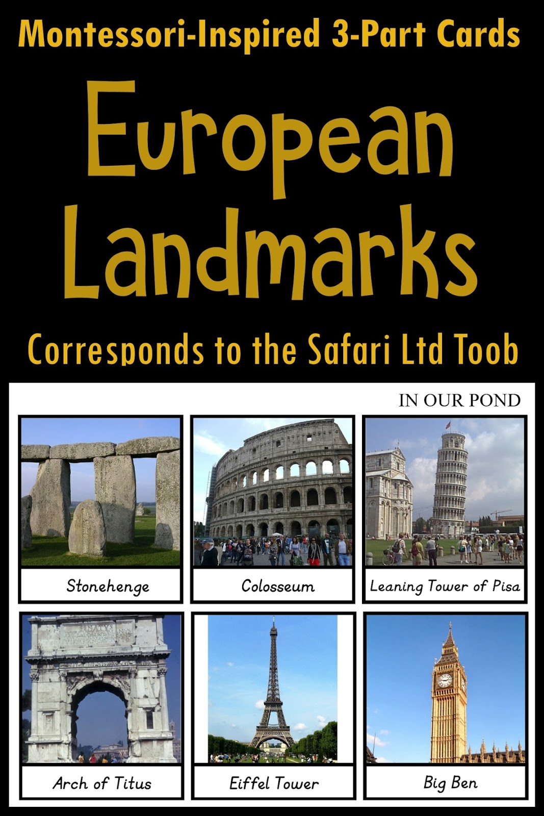 European Landmarks 3part Cards