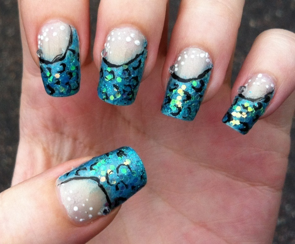 Nerdy nails!: Fish Scales!