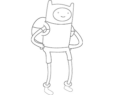 #7 Finn Coloring Page