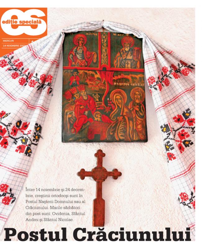 Calendarul zilei Postul Crăciunului