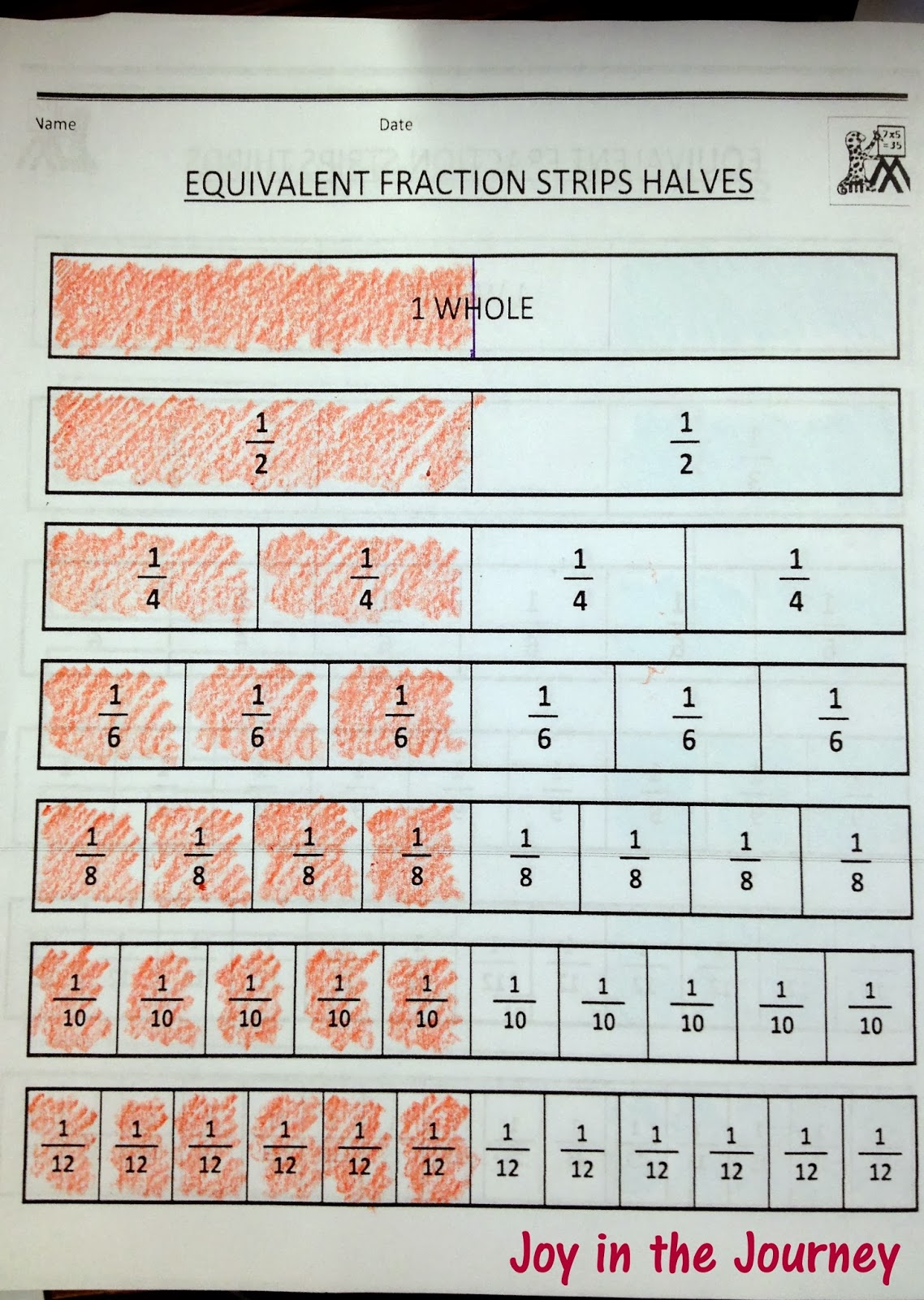 Mathdrills Equivalent Fractions