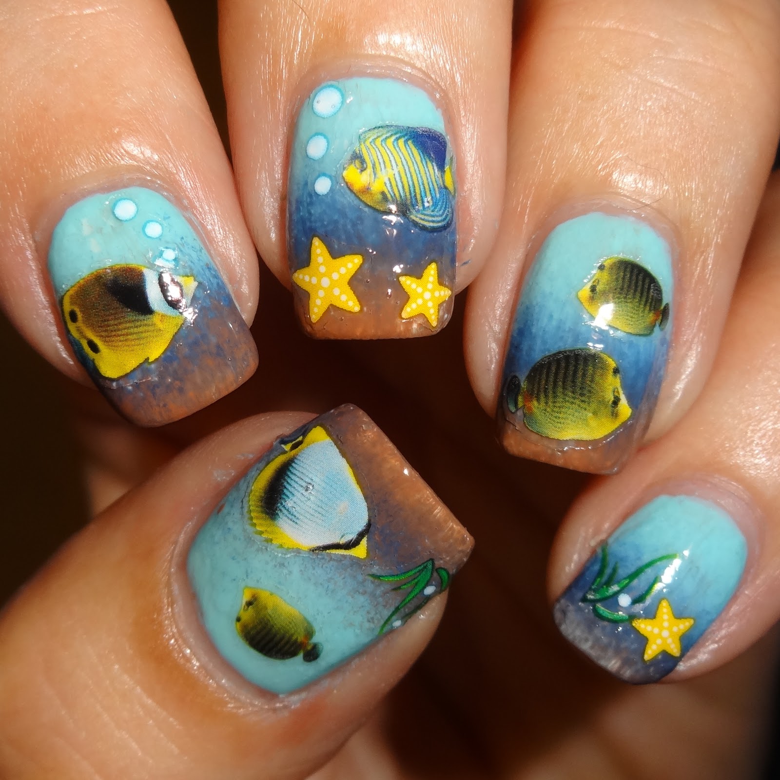 Wendy's Delights Tropical Fish Nail Stickers from Charlies Nail Art