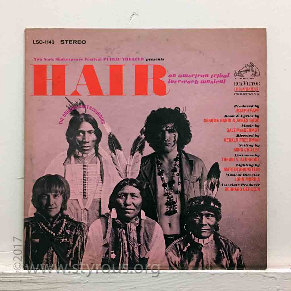 The Styrous® Viewfinder: 20,000 Vinyl LPs 315: Hair ~ Original 1967 Off-Broadway  Cast