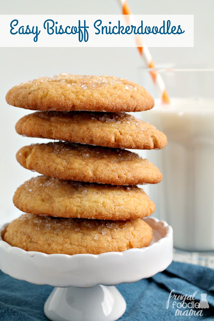 These thick & soft Easy Biscoff Snickerdoodles are sure to quickly become a family favorite.