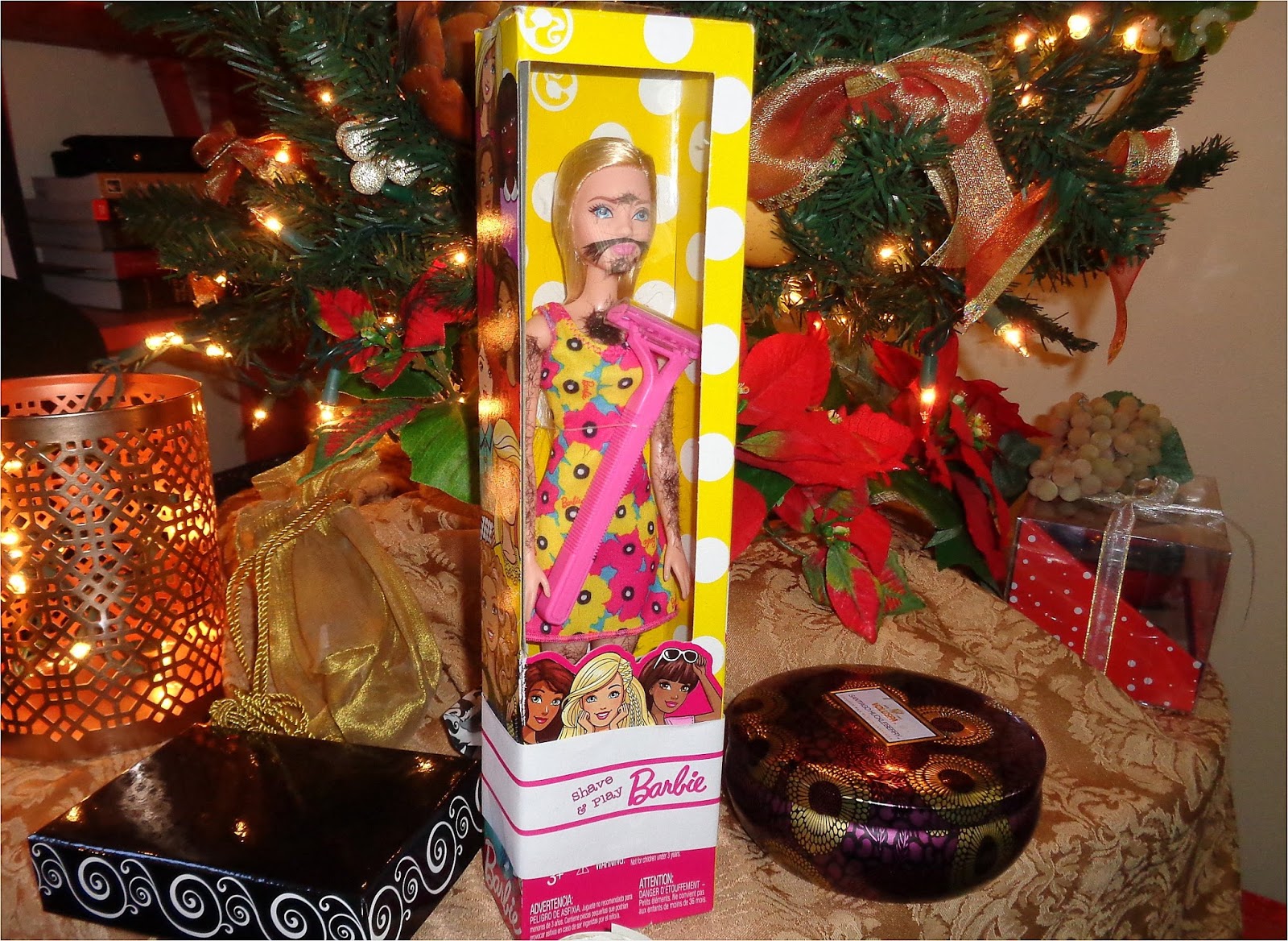 shave and play barbie