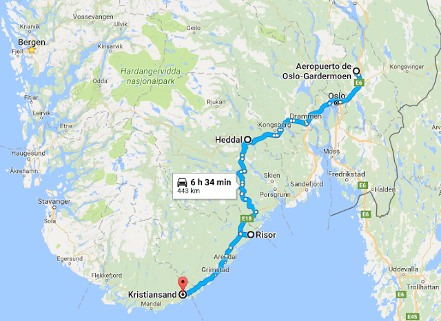 Camping en los FIORDOS de NORUEGA / ¡10 días por 850€! - Blogs de Noruega - DÍA 1. De Oslo a Kristiansand (2)
