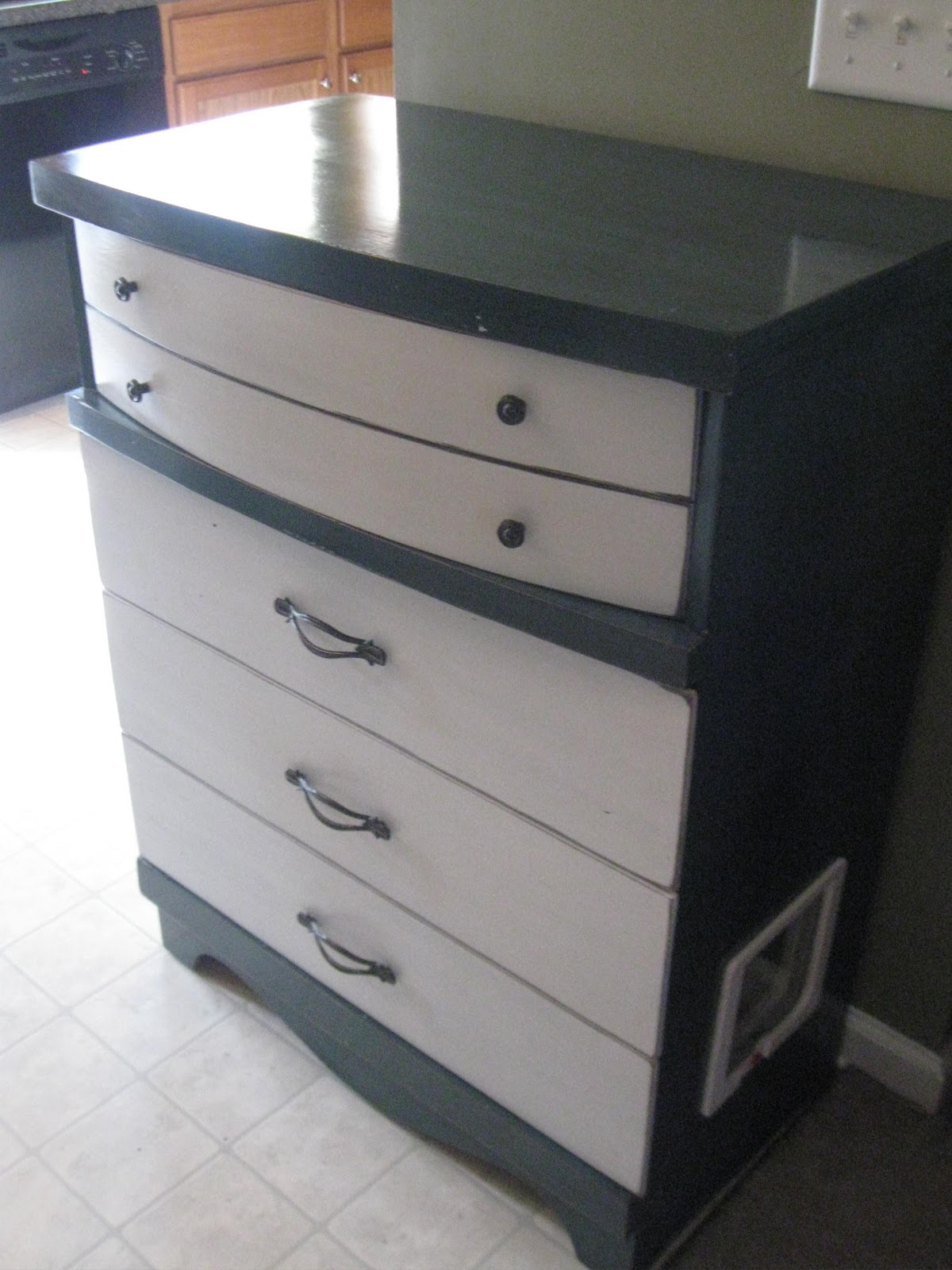 That's Not Junk...Refurbished Recycled Furniture Cat Box Dresser