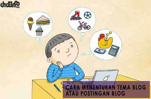 Cara Menentukan Tema Blog Atau Postingan Blog