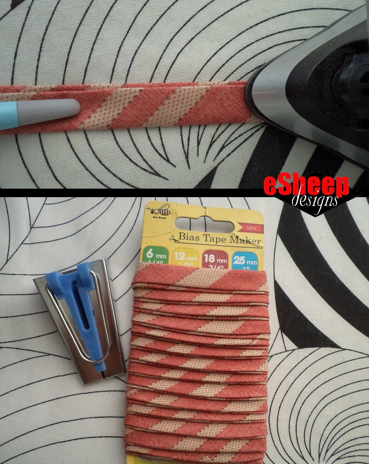 eSheep Designs Tutorial Professional DoubleFolded Bias Binding
