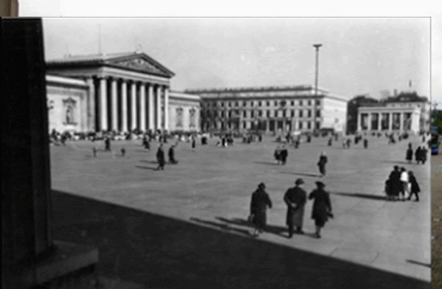 Seen from the Propylaea in 1937 and with Drake Winston today