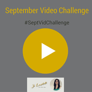 Join the #SeptVidChallenge, Publish at least one new video every day of the month for the whole month of September, www.JoLinsdell.com