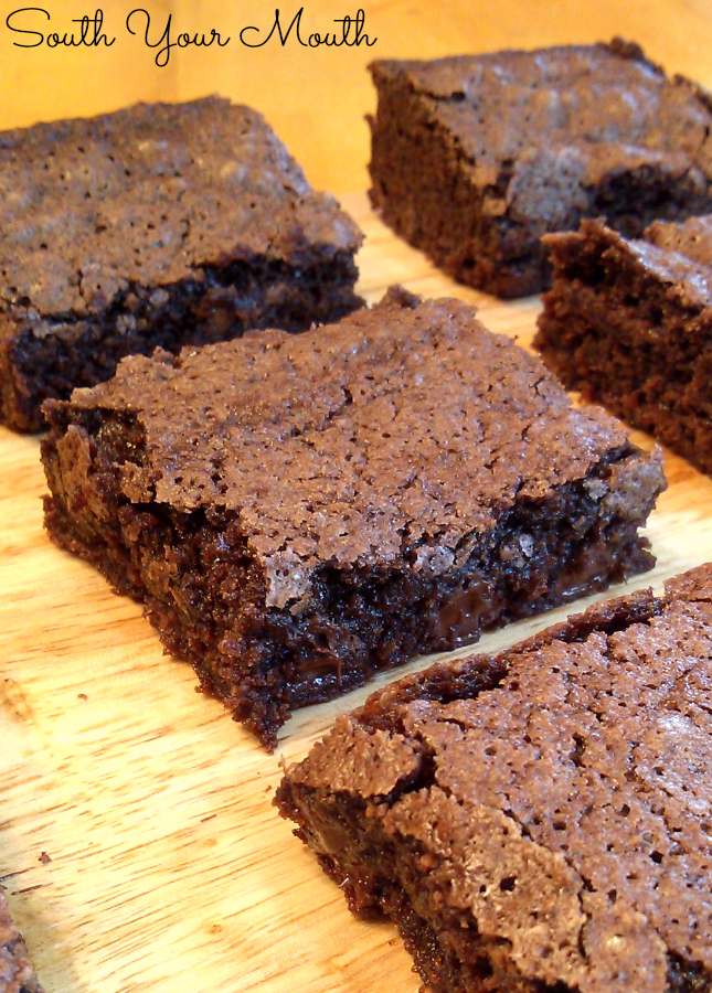 Fudgy Cocoa Brownies... moist chewy brownies made with cocoa.