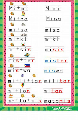 Picture Reading Booklet for Kindergarten