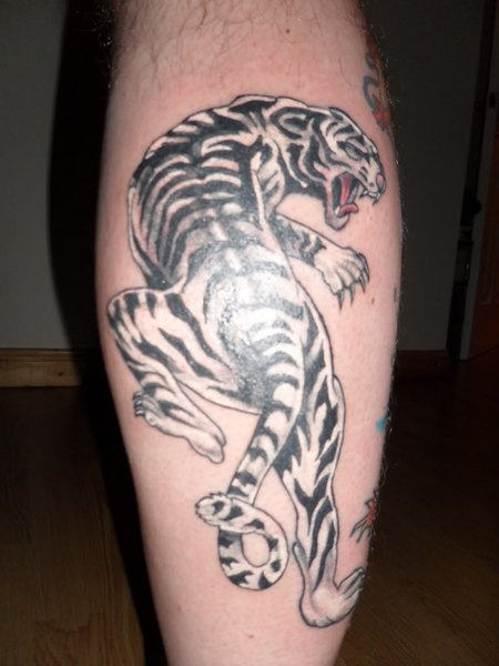 tatuaje tigre blanco