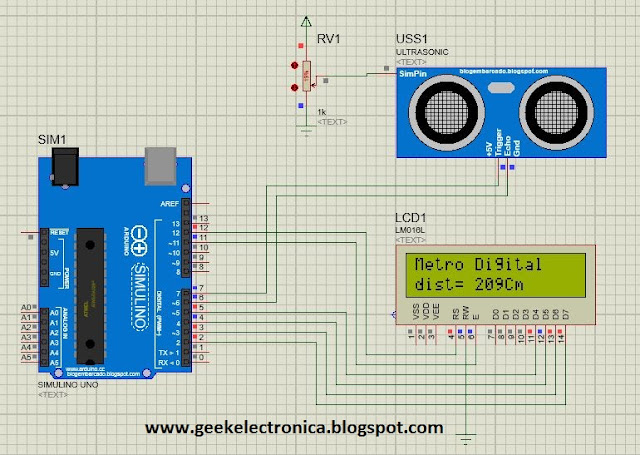 Conexión sensor ultrasonico