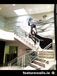 DRAGON AGE EA GAMES OFFICE MURAL HAND PAINTED BY FEATUREWALLS.IE