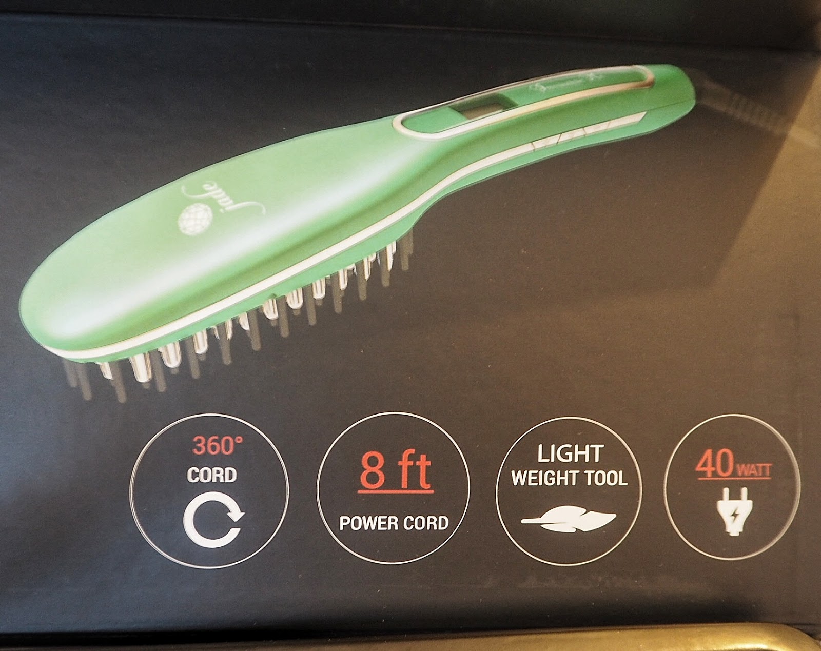 Irresistible Me Jade Straightening Hair Brush Review The Life of a Social Butterfly