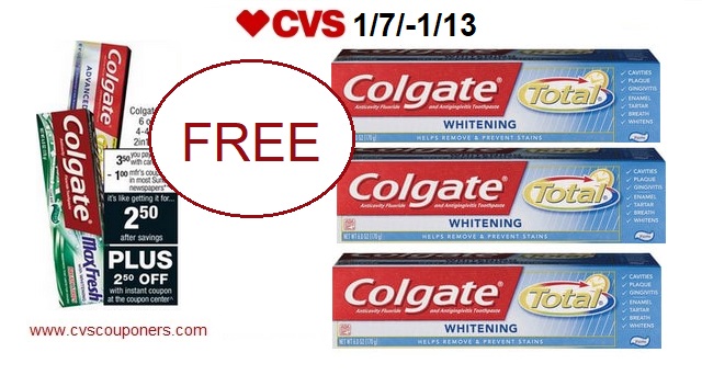http://www.cvscouponers.com/2018/01/free-colgate-total-toothpaste-at-cvs-17.html