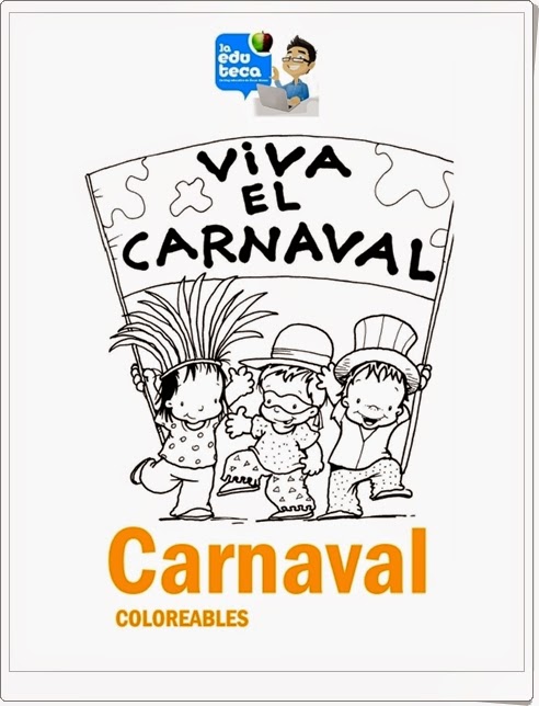 Coloreables "Viva el carnaval"
