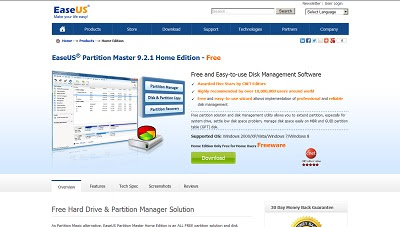 EASEUS Partition Master Home Edition - Free