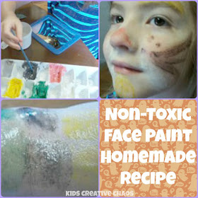 Non-Toxic Face Paint Homemade Recipe All Natural Coconut Oil