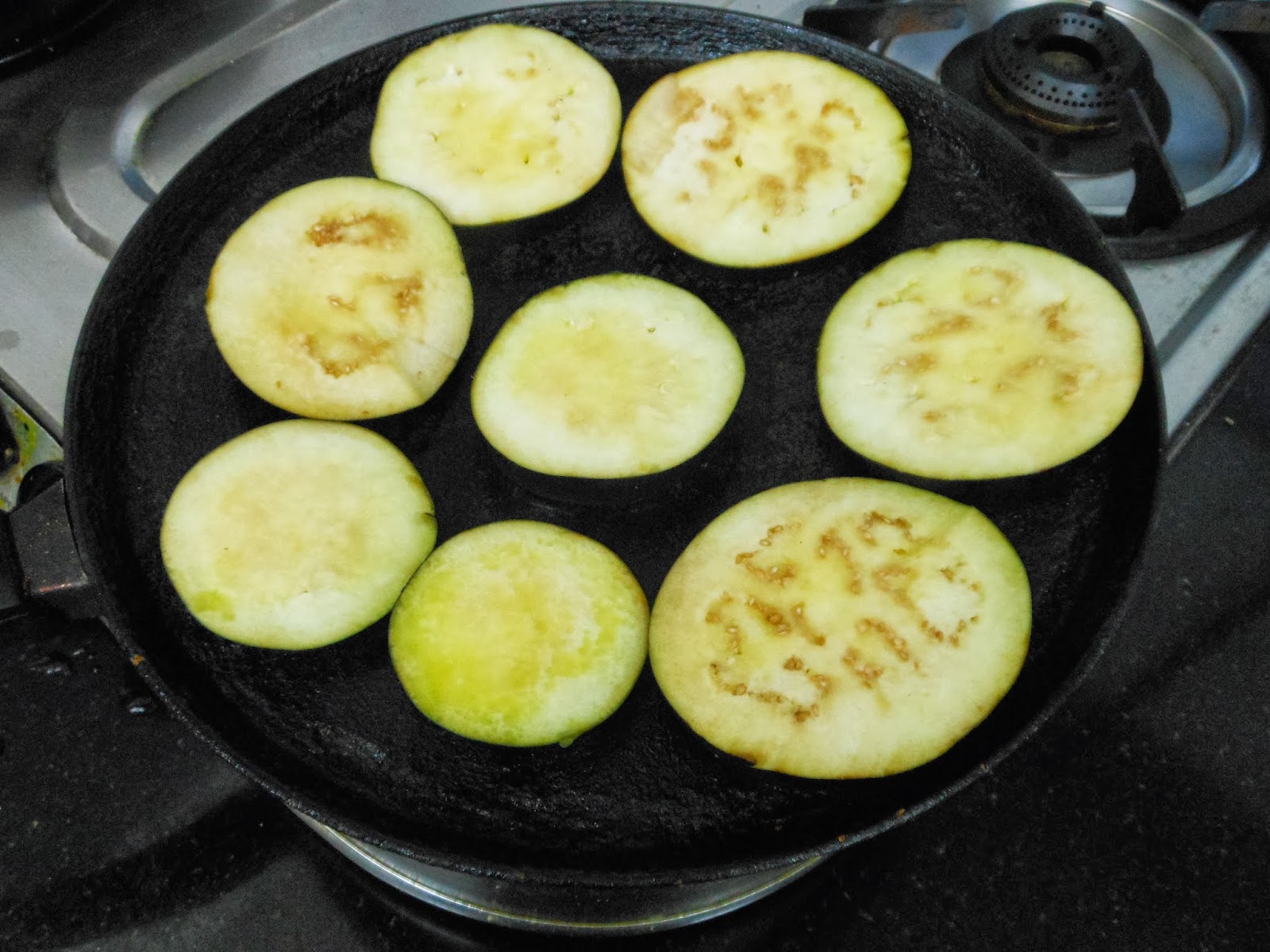 Salt and Pepper (With a Lot of Spice!) Pan Seared Aubergines with a