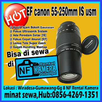 Rental Lensa CANON 55-250 F.3.5 USM III [Rp.45.000/24 Jam]