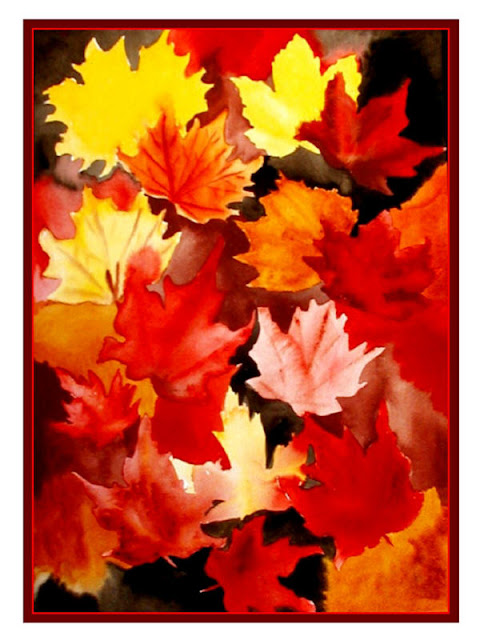 Autumn Lights Picture Autumn Leaves Paintings