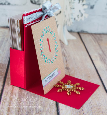 The lazy crafter's advent calendar featuring Hello December 2016 Project Life collection from Stampin' Up! UK