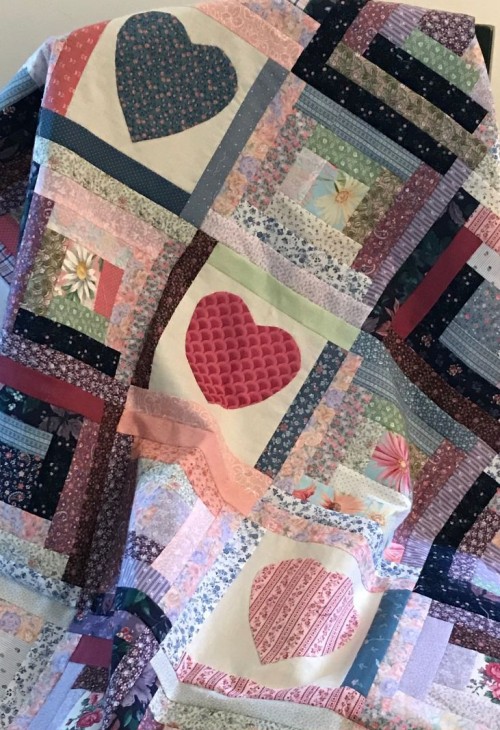 Beautiful Skills Crochet Knitting Quilting Log Cabin Baby Quilt