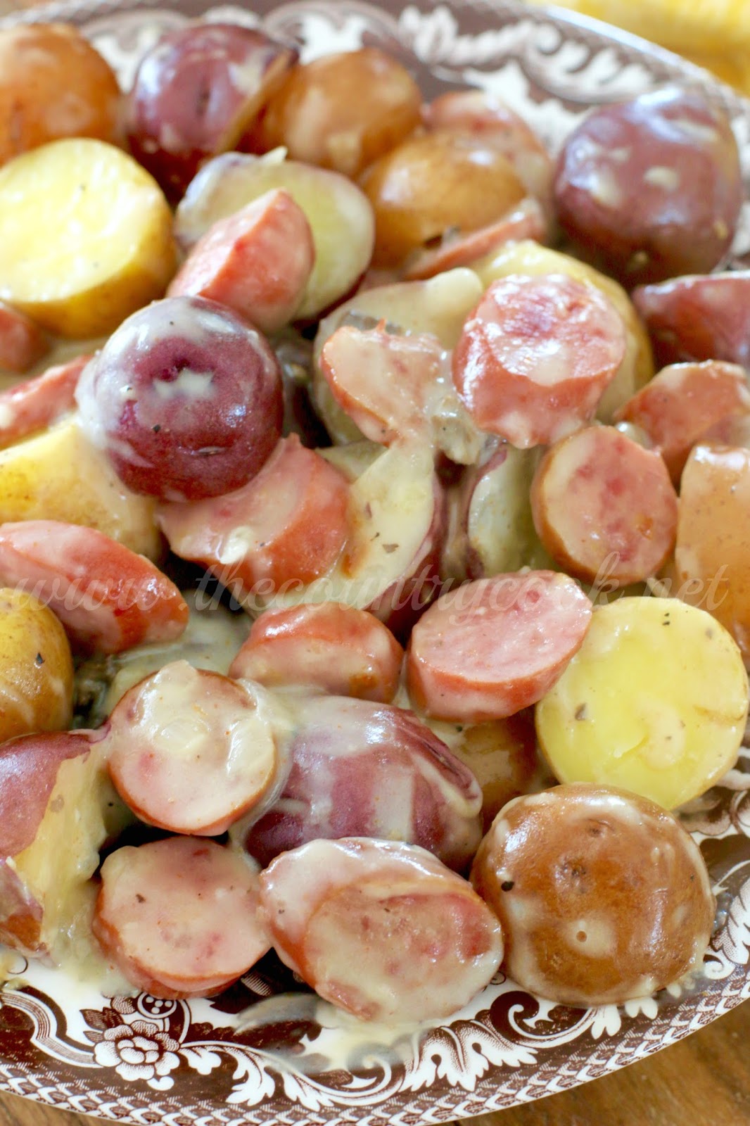 Crock Pot Sausage & Little Potatoes The Country Cook