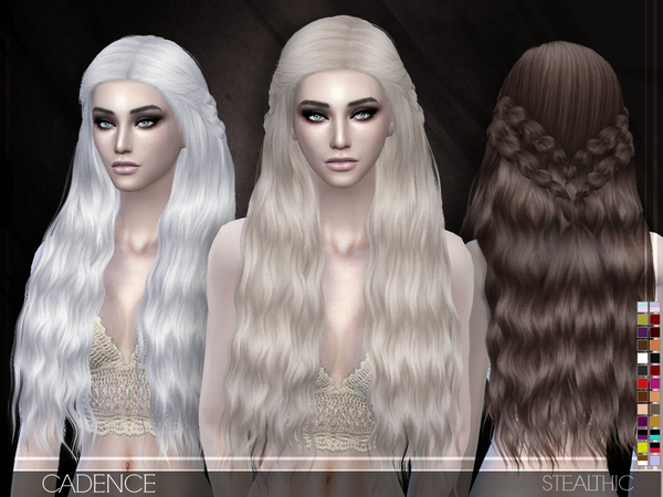 My Sims 4 Blog Stealthic Cadence Hair In 27 Colors For Females