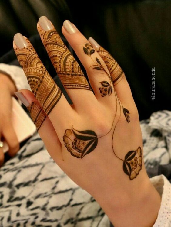 Simple Easy New Finger Mehndi Design For Hand Front And Back Mehandi Design  Arabic Latest