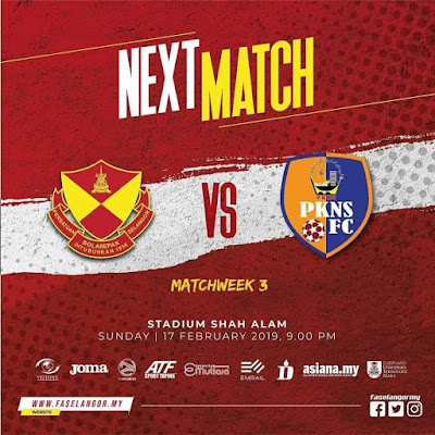 Live Streaming Selangor vs Pkns FC Liga Super 17.2.2019