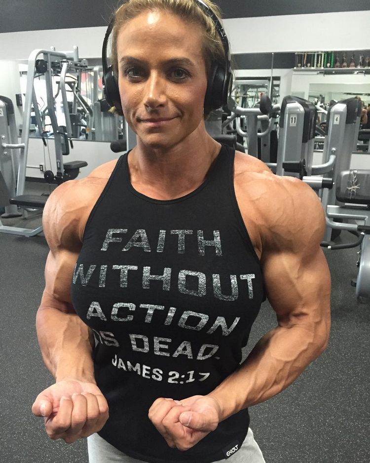 Female bodybuilder stronger than husband Theresa Ivancik Strong