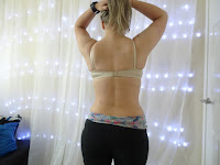 back view of woman wearing upbra 