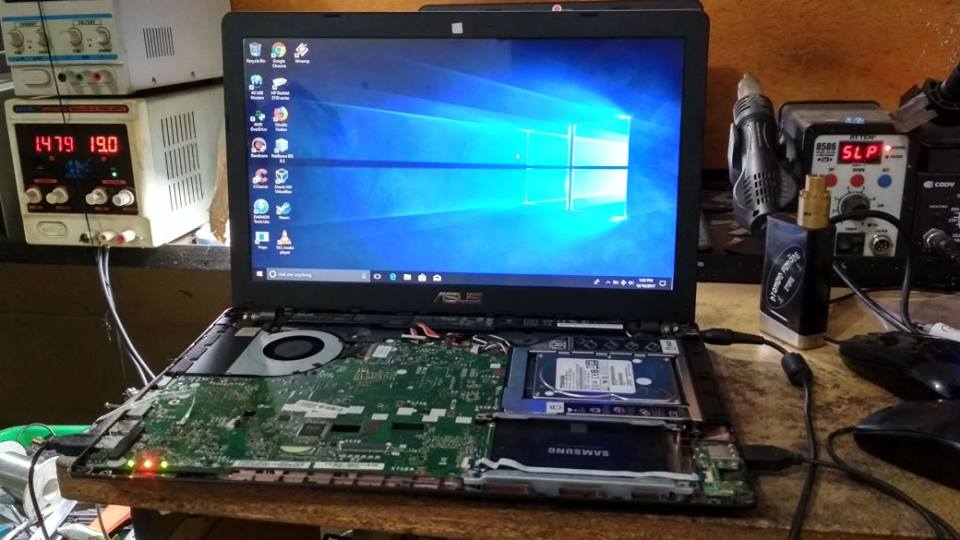 servis asus x550z mati total di malang | Service Laptop ...