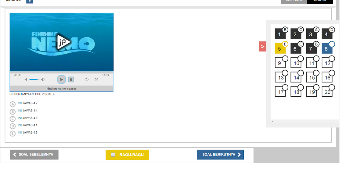 Simulasi CBT Ujian Online UNBK 2018 OctaZone