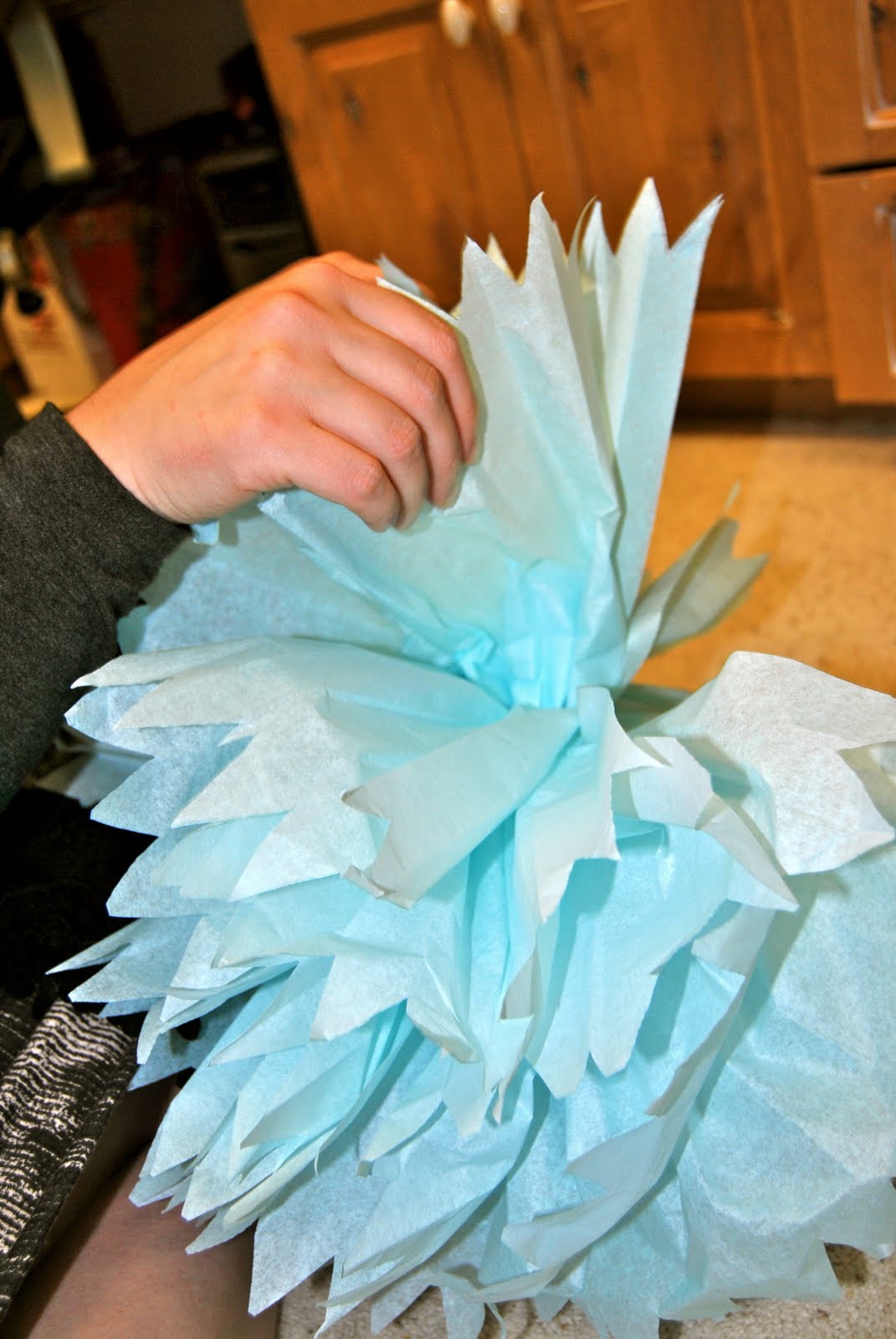 Pom Pom tissue Ball Tutorial!