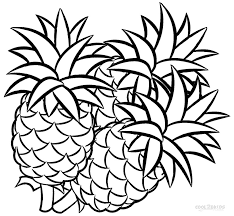 Pineapple coloring page 5
