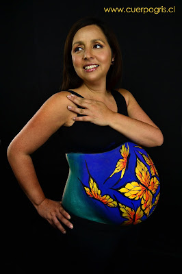 pancitas pintadas cuerpos pintado embarazada