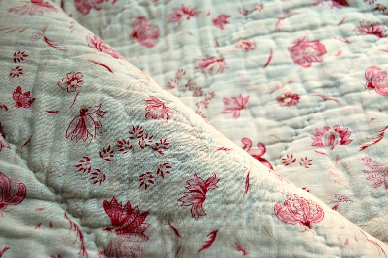 antique French quilt