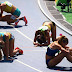 Athletes after the 3000m steeplechase