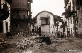 Candelario Salamanca obras en 1932 instalación del alcantarillado