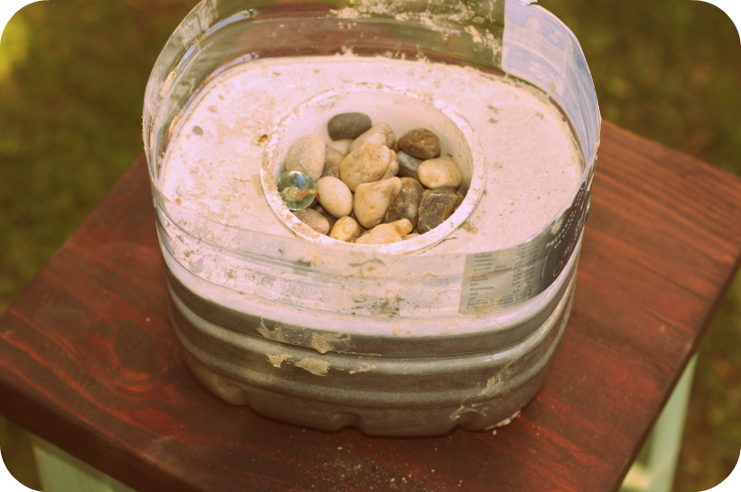 To Tame Me DIY concrete vessels