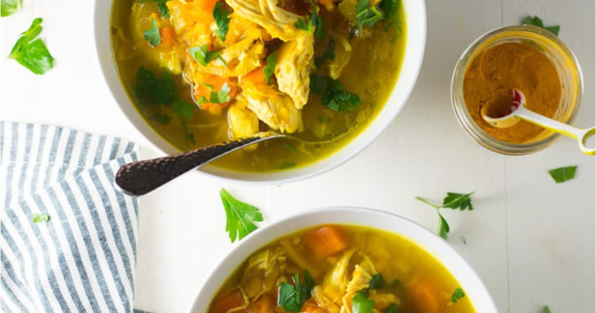 INSTANT POT + SLOW COOKER TURMERIC CHICKEN NONOODLE SOUP EAT