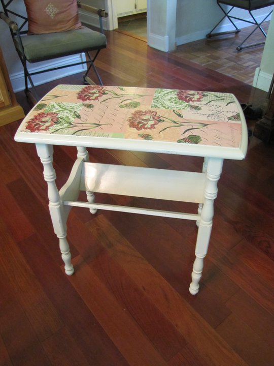 Our Humble Nest Cute little side table redo